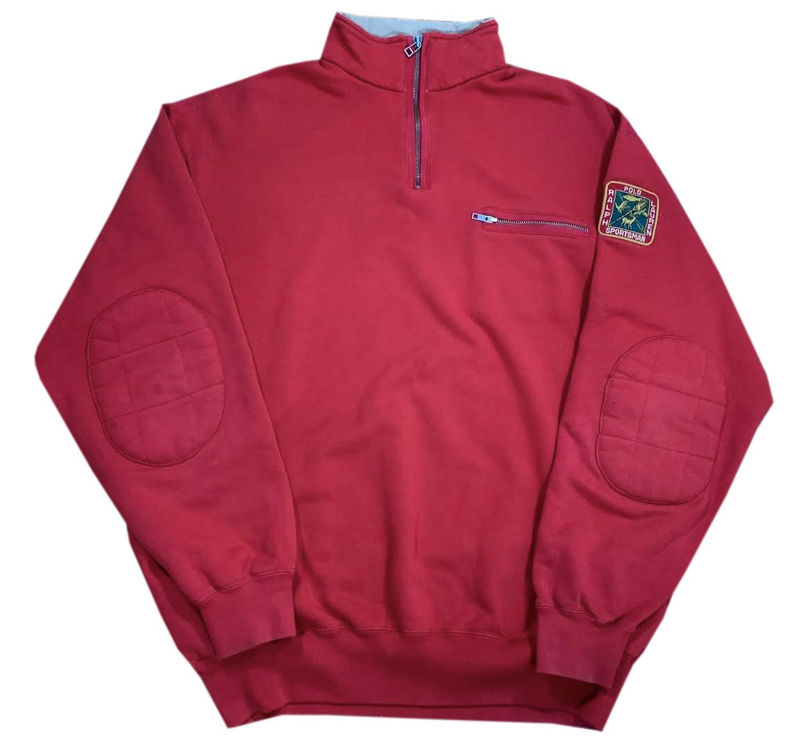 Vintage Polo Ralph Lauren Sportsman 1/4 Zip Sweatshirt (Size XL